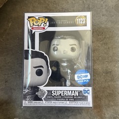 Funko POP Zack Snyder Justice League Metallic Superman #1123 DC Shop LE 4500
