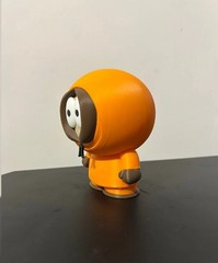 South Park Kenny McCormick Orange Hooded Plastic Figure, Brown Black Beige