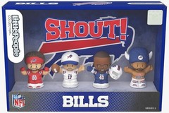 Fisher Price Little People Collector Buffalo Bills NFL 4 Figure Set Josh Allen