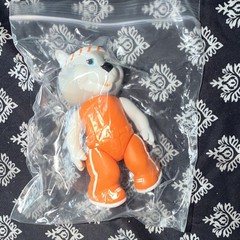 Wolf Plastic Figure Toy, Orange & White Outfit, Unopened in Original Packaging