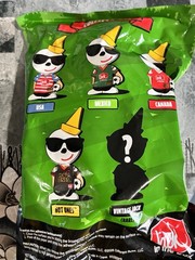 Jack in the Box Mini Soccer World Cup Bobblehead Black Jersey! Hot Ones Collab