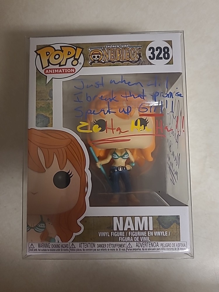 Nami Funko #328 Signed By Chris Rager(English Arlong Voice Actor