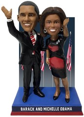 Barack & Michelle Obama 2008 Election Night Bobblehead