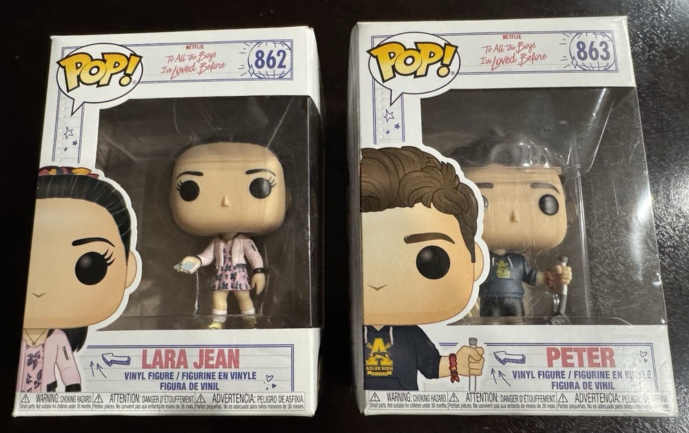 Funko Pop! To All the Boys I’ve Loved Before – Lara Jean #862 Peter #863 Netflix