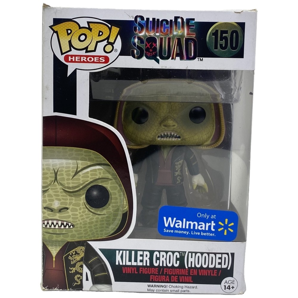 Funko POP Killer Croc Hooded #150 Vinyl Figure Suicide Squad Walmart Exclusive