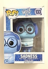 2015 Vaulted Funk Pop! Disney Pixar Sadness #133 Vinyl Figure (Joy, Anger, Fear)