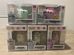 Lot of 5 Funko Pop! Pusheen #’s 12 14 16 20 – In Protective Cases – RARE