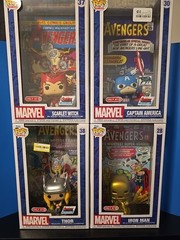 Funko Pop! Comic Book Cover with Case: Avengers 4 Pack #28 #30 #37 #38