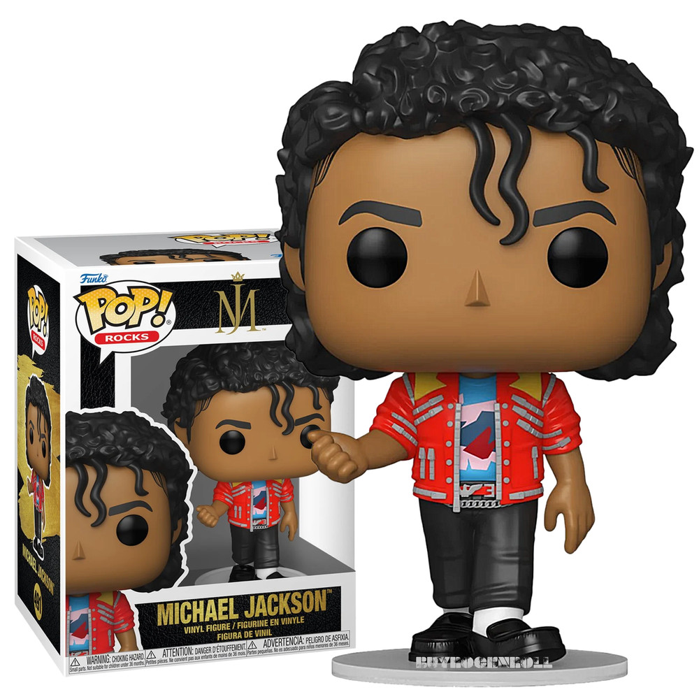 New Michael Jackson Funko Pop! Rocks Beat It #491 NM/MT Hard Acrylic Protector