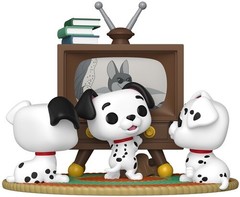 Funko POP! Moments: 101 Dalmatians, Rolly, Patch and Lucky with TV [New Toy] V