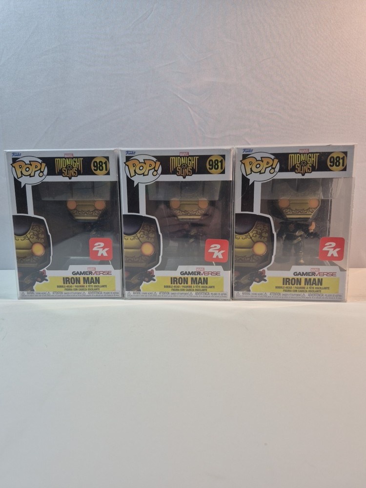 3pk Funko POP! Marvel MIDNIGHT SUNS: IRON MAN 2K #981