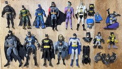 50 Pc DC Comics Batman Joker Penguin Assorted Action Figure Lot w/ 6” Button Pin