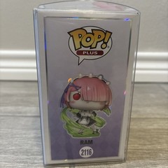 *RARE* Funk Pop Re: Zero Ram #2116 Glows SE Chalice CC W/Protector