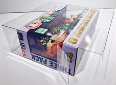 1 Box Protector For FUNKO HARRY POTTER ECCC WEASLEY 3 Pack Clear Display Case