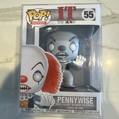 Funko Pop! IT Pennywise #55 Black and White RI Exclusive- No Sticker w/protector