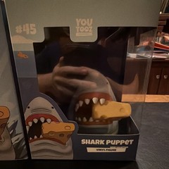Youtooz Vinyl Figure: Shark Puppet Shark #45 Boxed Original (Opened) Gray
