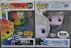 Funko Pop Ursula BAM Diamond Exclusive + Ursula Hot Topic Diamond Exclusive