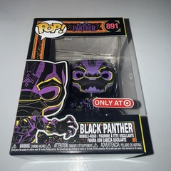 Funko Pop Marvel Black Light : Black Panther #891 Vinyl Target Exclusive