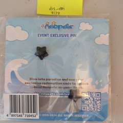 SDCC 2026 Neopets Exclusive Neopian Summer Pin With Code BRAND NEW