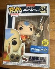 Funko POP! Aang Momo Glow in Dark Avatar Last Airbender Walmart Exclusive 534
