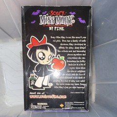 FINE Scary Miss Mary Figure Knife-Gouging Wrist Action Black White Red Plastic