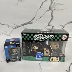 Tanjiro Kamado Demon Slayer – Minis Pop #153 & Shirt Bundle Size (L) – FUNKO POP