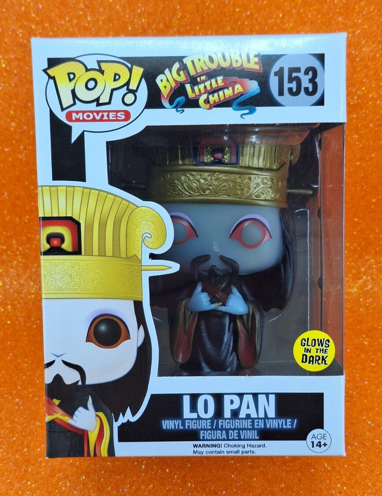 FUNKO POP MOVIES BIG TROUBLE IN LITTLE CHINA #153 LO PAN GLOW VINYL FIGURE 🏡