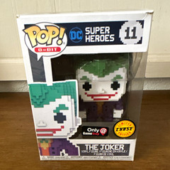 Funko Pop! 8-Bit The Joker #11 DC Super Heroes Vinyl Chase GameStop Exclusive