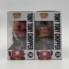 FUNKO POP! ONE PIECE TONY TONY CHOPPER #2340 COMMON & CHASE COMBO w/PROTECTORS
