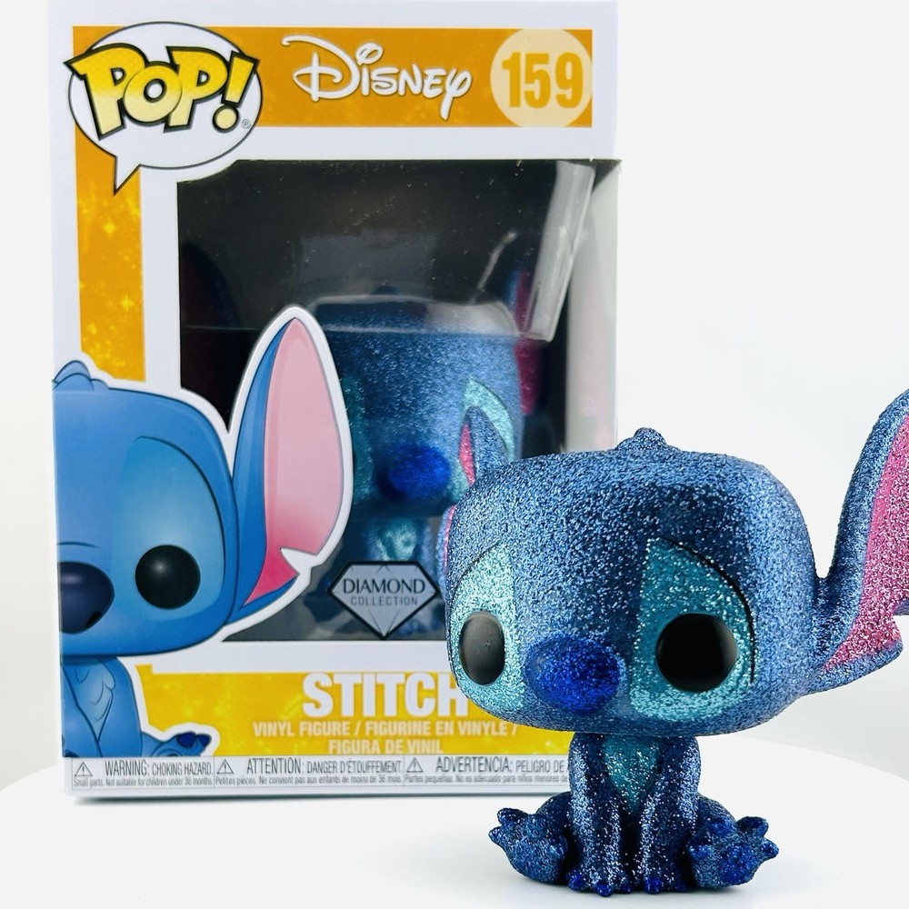 Funko Pop Disney Stitch #159 Diamond Collection Glitter Hot Topic Exclusive NIB
