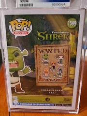 Funko PSA Graded Mint-9 2024 Dreamworks Shrek Movie “Shrek” #1599 Hot Topic Stk