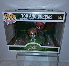 THE FOX AND THE HOUND FUNKO POP TOD AND COPPER VINYL FIGURE NW #1707 DISNEY