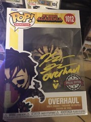 Autographed Overhaul my hero academia Funko Pop Kellen Goff Jsa