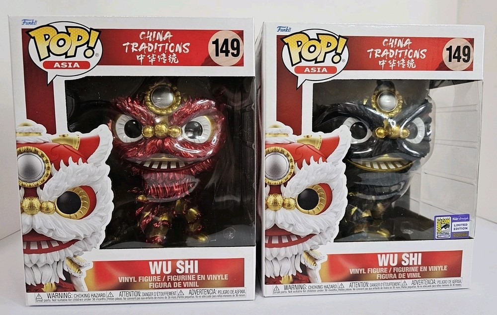 Funko Pop MINDstyle Super-Sized Pop! China Traditions Wu Shi #149 SDCC Lot Of 2