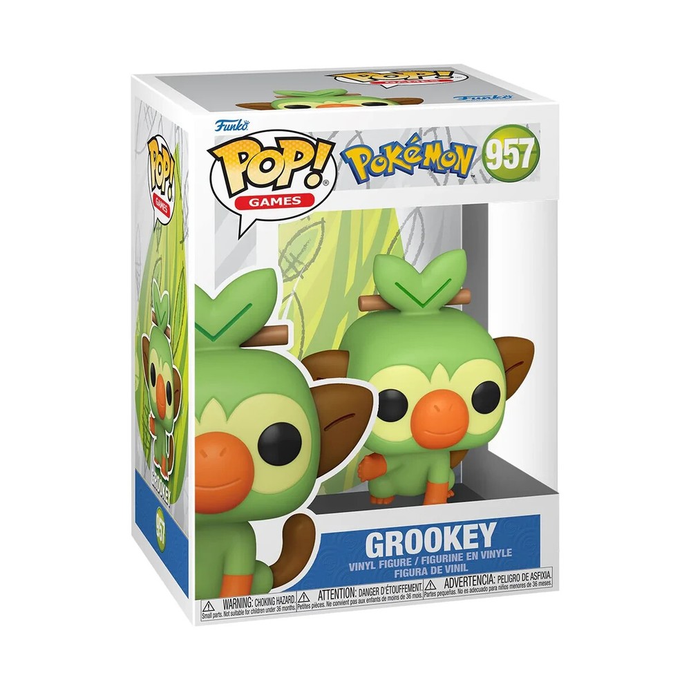 Funko Pop Pokemon Grookey Figure w/ Protector