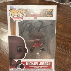 Funko Pop! Basketball Michael Jordan #206 Vinyl Figure Autographed with COA