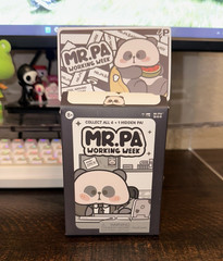 Mr. PA Working Week Panda Figurine Blind Box Opened