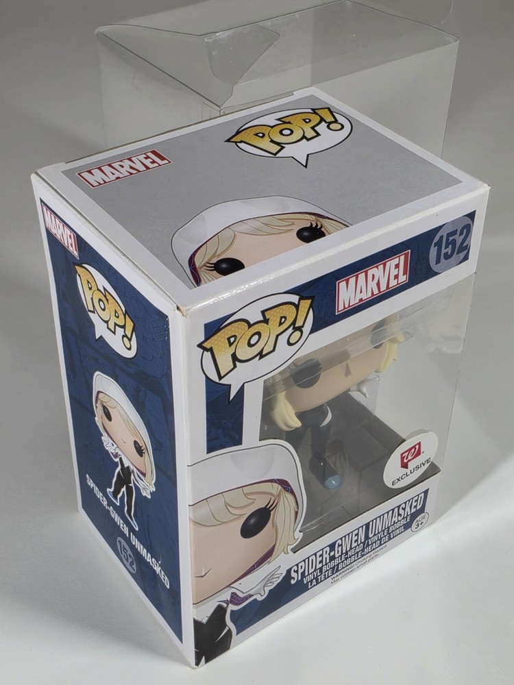Funko Pop! Marvel Spider-Gwen Unmasked #152 Walgreens Exclusive With Protector