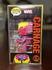 Funko Pop Carnage Black Light Funko Shop Exclusive #678 Marvel Universe Figure