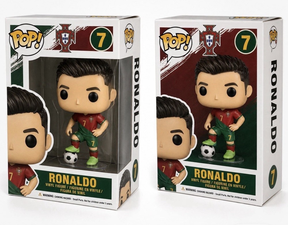 Cristiano Ronaldo #7 Portugal 🇵🇹 Vinyl Figure Graded, Unopened Box. 🐐🐐🐐