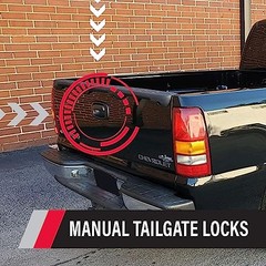 – Manual Tailgate Lock for Chevy Silverado and GMC Sierra, Fits 1999 to 2007
