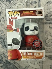 Funko Pop Kung Fu Panda -The Po of Wealth #105 Pop Asia Exclusive 2016 Vaulted