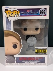 Funko Pop! Vinyl: Marvel – Captain America with Prototype Shield (Metallic) #999