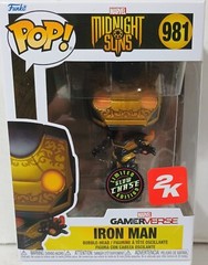 Funko POP!-Games-Marvel: Midnight Suns-Iron Man-#981-GITD Chase-GameStop/2K Exc.