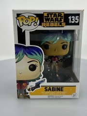 Funko POP! Star Wars Rebels Sabine #135 Vinyl Figure NOT MINT