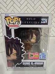 Funko POP Solo Leveling Sung il Hwan SDCC 2026 OFFICIAL CON STICKER IN HAND