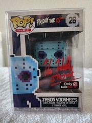 Funko Pop 8-bit Jason Voorhees Signed By Kane Hodder With COA