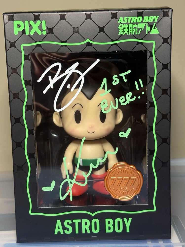 Thrilljoy- 1st Ever Pulled Astro Boy Le7777 Signed By Brian Mariotti&Karissa M.