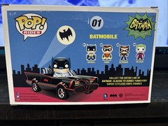 Funko Pop Rides Dc Heroes Batman Classic Tv Series Batmobile #01
