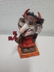 Rare 1972 Vintage Have a Helluva Day Devil Troll Berries Bobblehead Nodder